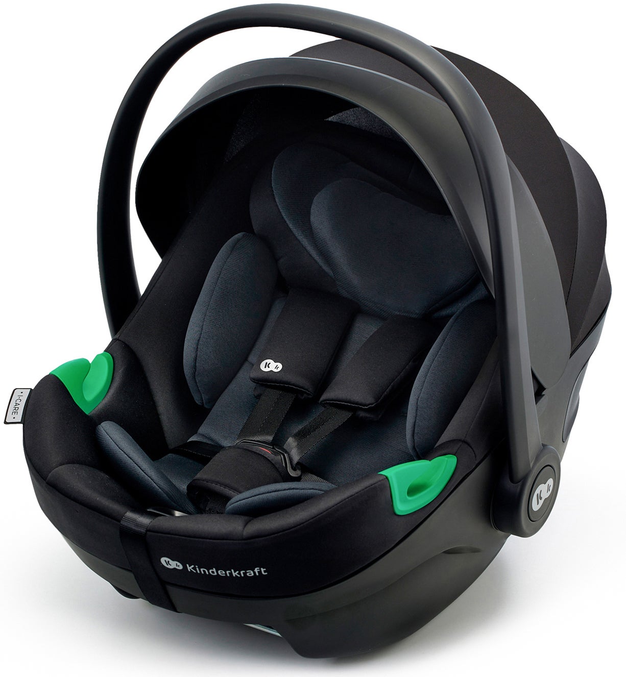 Kinderkraft I-CARE i-Size Babyschale, Graphite Black von Kinderkraft