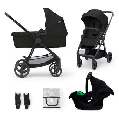 Kinderkraft Kinderwagen Newly 3 in 1 Mink Pro Classic Black von Kinderkraft