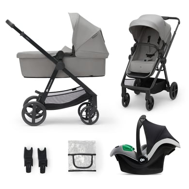 Kinderkraft Kinderwagen Newly 3 in 1 Mink Pro Moonlight Grey von Kinderkraft