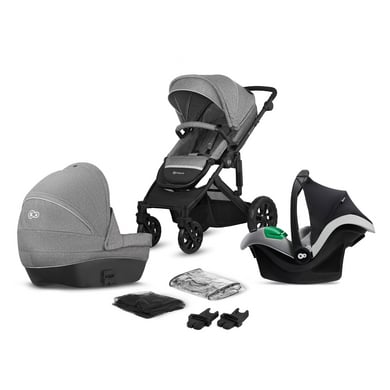 Kinderkraft Kinderwagen Prime Lite 3 in 1 Mink Pro Grey von Kinderkraft