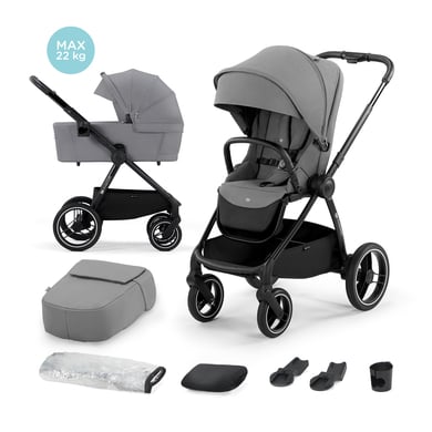 Kinderkraft Kombikinderwagen NEA 2in1 platinum gray von Kinderkraft