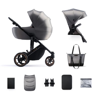 Kinderkraft Kombikinderwagen PRIME 2 2 in 1 Shadow Grey von Kinderkraft