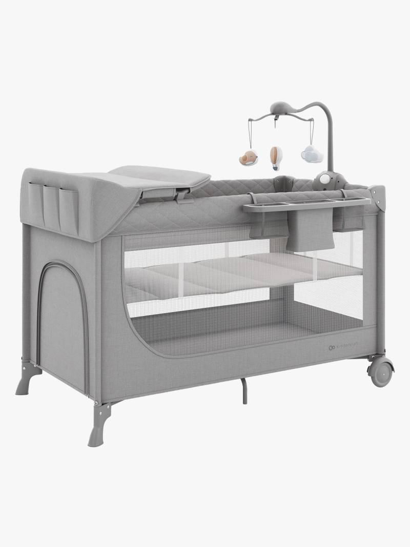 Kinderkraft LEODY UP Reisebett mit Zubehör, Grey von Kinderkraft