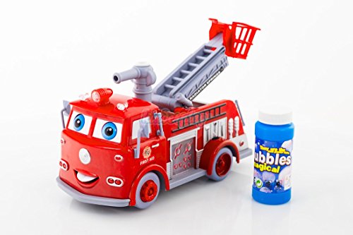 Feuerwehrauto mit Seifenblasen und Sound KP1565 Feuerwehr Truck Auto Spielzeug von Kinderplay