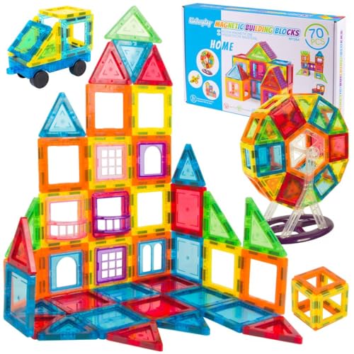Magnetische Bausteine Kugelbahn Set – 75 Teile Magnetbausteine für Kinder ab 3 Jahre – Leuchtende Magnetkugelbahn, Lernspielzeug & Konstruktionsspielzeug Magnetische Bausteine Kugelbahn Set – 75 Teile Magnetbausteine für Kinder ab 3 Jahre – Leuchtende Magnetkugelbahn, Lernspielzeug & Konstruktionsspielzeug von Kinderplay