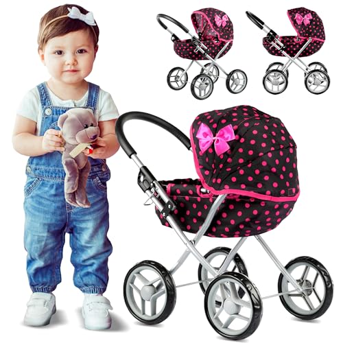Kinderplay Puppenwagen, Spielzeugwagen – Kinderwagen für Puppen. Dieser Kinderwagen ist für Kinder Leichter zu schieben, KP0260G Kinderplay Puppenwagen, Spielzeugwagen – Kinderwagen für Puppen. Dieser Kinderwagen ist für Kinder Leichter zu schieben, KP0260G von Kinderplay
