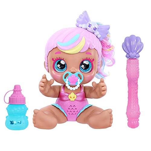 Kindi Kids Poppi Pearl: Bubble 'N' Sing Official Bubble Blowing Baby Doll with Ice Cream Scented Bubbles, Giggling Sounds and Bubble Wand von Kindi Kids