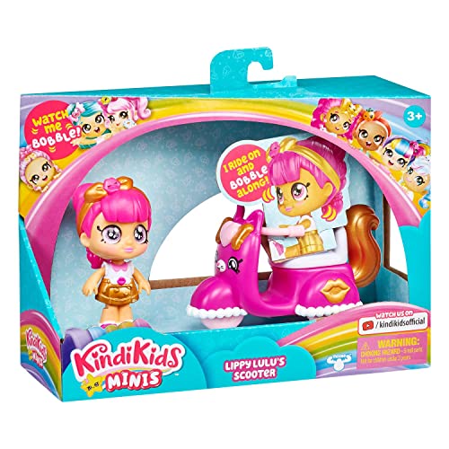 Kindi Kids Minis Lippy Lulu's Scooter, Spielzeugroller mit Puppe Lippy Lulu von Kindi Kids