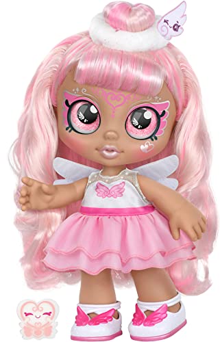 Kindi Kids – Puppe Angelina Wings als Engel mit Zauberschwamm für magische Gesichtsbemalung. großen, glitzernden Augen und wechselbarer Kleidung Schuhe, 50244, Weiß, Rosa Kindi Kids – Puppe Angelina Wings als Engel mit Zauberschwamm für magische Gesichtsbemalung. großen, glitzernden Augen und wechselbarer Kleidung Schuhe, 50244, Weiß, Rosa von Kindi Kids