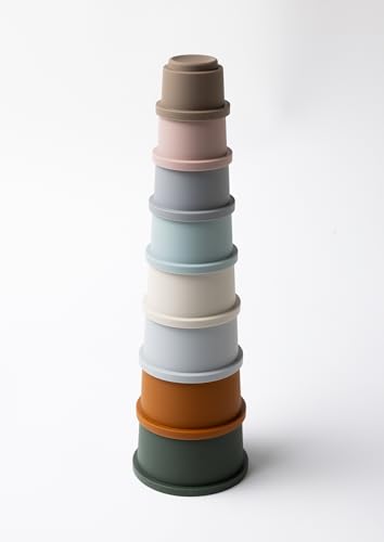 Kindsgard Stapelbecher Baby „silstacky“ – 8-teiliges Set aus Silikon – bunt, LFGB Zertifiziert – fördert Motorik & Koordination – BPA-frei, platzsparend & hygienisch Kindsgard Stapelbecher Baby „silstacky“ – 8-teiliges Set aus Silikon – bunt, LFGB Zertifiziert – fördert Motorik & Koordination – BPA-frei, platzsparend & hygienisch von Kindsgard