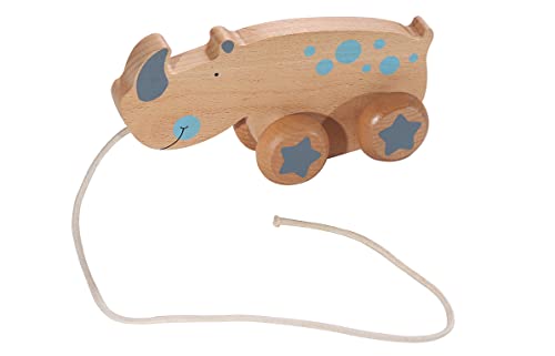 Kindsgut Holz-Ziehtier, Nachzieh-Tier für Babys und Kleinkinder, Spiel-Spaß aus Holz in dezenten Farben und schlichtem Design, hochwertige Qualität, Nashorn Kindsgut Holz-Ziehtier, Nachzieh-Tier für Babys und Kleinkinder, Spiel-Spaß aus Holz in dezenten Farben und schlichtem Design, hochwertige Qualität, Nashorn von Kindsgut