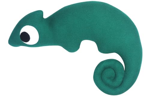 Kindsgut Kuscheltier Chamäleon aus 100% Baumwolle und in 2D Optik, Plüschtier zum Kuscheln und Spielen, weiches Stofftier als Geschenkidee für Kinder, Kami von Farben sind für Alle da, grün von Kindsgut