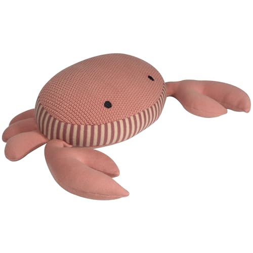 Kindsgut Kuscheltier Krabbe aus 100% Baumwolle gestrickt, geprüft, dezente Farben und Schlichtes Design, kuschelig weich und EIN schönes Geschenk, Baby von Kindsgut