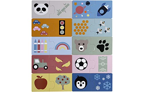 Kindsgut Puzzle Duo, Lernspielzeug für Kleinkinder und Kinder, hochwertige Qualität, dezente Farben und Schlichtes Design, Lernpuzzle, Paul von Kindsgut