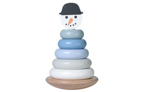 Kindsgut Stapelturm Schneemann, Motorikspielzeug, Kinder aus Holz, weihnachtliche Deko fürs Kinderzimmer, Fördert die Feinmotorik, Lernspielzeug Kindsgut Stapelturm Schneemann, Motorikspielzeug, Kinder aus Holz, weihnachtliche Deko fürs Kinderzimmer, Fördert die Feinmotorik, Lernspielzeug von Kindsgut