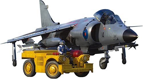 Kinetic Model Kits - Flugzeugmodell FRS.1 Sea Harrier Falklands 40th Anniversary (inkl. Royal Navy Tow Traktor) Kinetic 48138 1/48. Modellbau Panzer Promo von Kinetic Model Kits