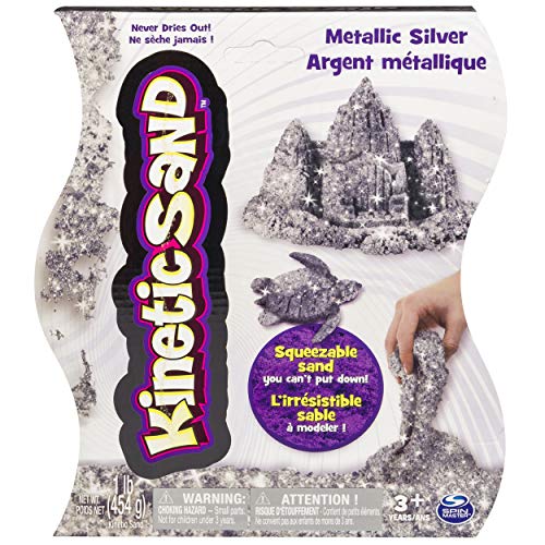 Kinetic Sand, 1lb (454g) Metallic Silver von Kinetic Sand