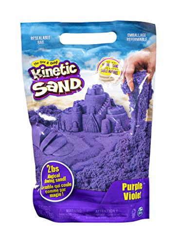 Kinetic Sand 907 g Beutel mit magischem Indoor-Spielsand lila von Kinetic Sand
