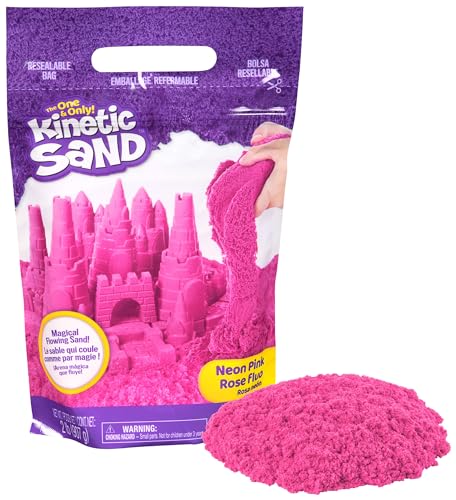 Kinetic Sand Beutel Pink, 907 g - magischer Sand aus Schweden für sauberes, kreatives Indoor-Sandspiel, für Kinder ab 3 Jahren von Kinetic Sand