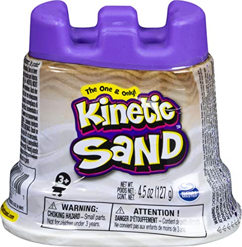 Kinetic Sand 6059169 - Burgförmchen mit 127 g kinetischem Sand, unterschiedliche Varianten von Kinetic Sand