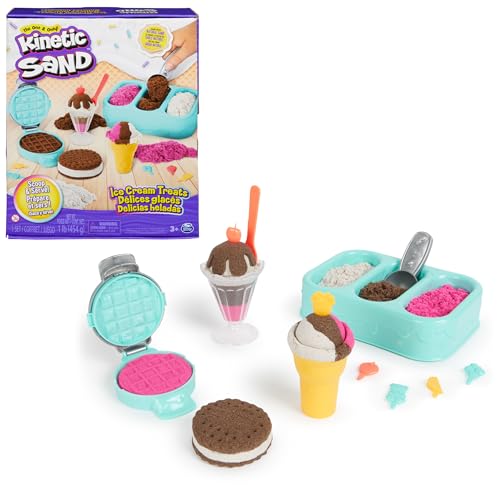Kinetic Sand Eiscreme Set - mit 454 g original magischem Sand aus Schweden und viel Zubehör für kreativen Indoor-Sandspielspaß, für Kinder ab 3 Jahren Kinetic Sand Eiscreme Set - mit 454 g original magischem Sand aus Schweden und viel Zubehör für kreativen Indoor-Sandspielspaß, für Kinder ab 3 Jahren von Kinetic Sand