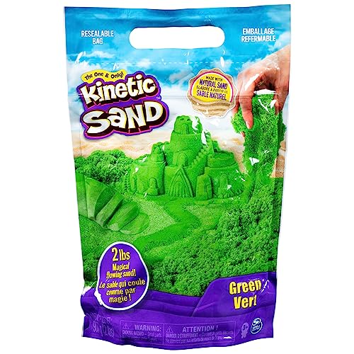 Kinetic Sand 907 g Beutel mit magischem Indoor-Spielsand grün Kinetic Sand 907 g Beutel mit magischem Indoor-Spielsand grün von Kinetic Sand