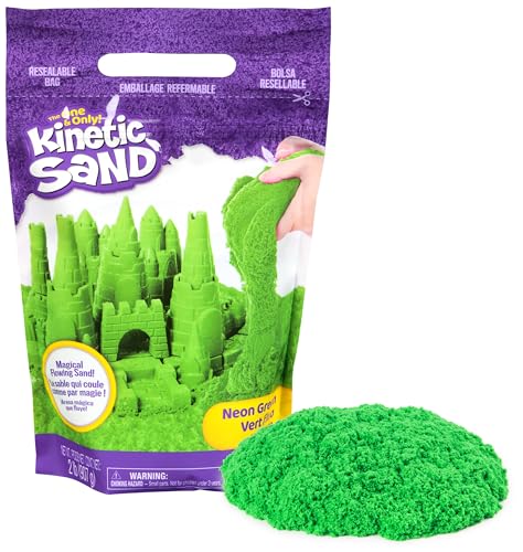 Kinetic Sand 907 g Sand Grün im wiederverschließbaren Beutel - magischer Sand für kreatives Indoor-Sandspiel, Hergestellt in Schweden, für Kinder ab 3 Jahren Kinetic Sand 907 g Sand Grün im wiederverschließbaren Beutel - magischer Sand für kreatives Indoor-Sandspiel, Hergestellt in Schweden, für Kinder ab 3 Jahren von Kinetic Sand