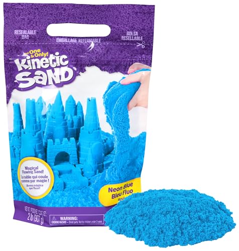 Kinetic Sand Beutel Blau, 907 g - magischer Sand aus Schweden für sauberes, kreatives Indoor-Sandspiel im wiederverschließbaren Beutel, für Kinder ab 3 Jahren von Kinetic Sand