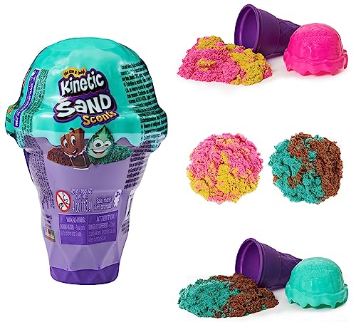 Kinetic Sand Eiscreme Behälter mit Duftsand 113 g, unterschiedliche Varianten von Kinetic Sand