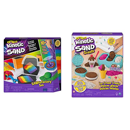 Kinetic Sand Sandisfactory Set - für sauberes, kreatives Indoor Sandspiel & Eiscreme Set mit Duftsand Kinetic Sand Sandisfactory Set - für sauberes, kreatives Indoor Sandspiel & Eiscreme Set mit Duftsand von Kinetic Sand