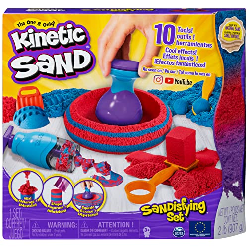 Kinetic Sand Sandisfying Set - mit 907 g magischem Sand aus Schweden und 10 Werkzeugen für kreatives Indoor-Sandspiel, ab 3 Jahren Kinetic Sand Sandisfying Set - mit 907 g magischem Sand aus Schweden und 10 Werkzeugen für kreatives Indoor-Sandspiel, ab 3 Jahren von Kinetic Sand