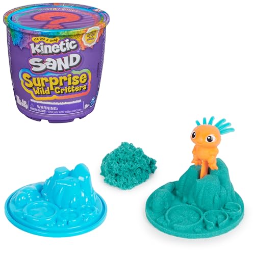 Kinetic Sand Surprise - 113 g Farbiger magischer kinetischer Sand aus Schweden mit Tierfigur und Accessoires für kreatives Indoor-Sandspiel, für Kinder ab 3 Jahren Kinetic Sand Surprise - 113 g Farbiger magischer kinetischer Sand aus Schweden mit Tierfigur und Accessoires für kreatives Indoor-Sandspiel, für Kinder ab 3 Jahren von Kinetic Sand