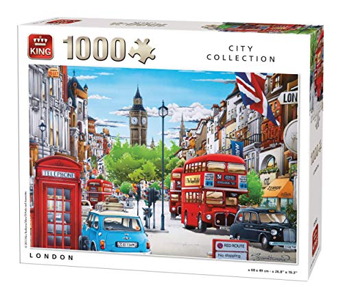 King 5361 Stadt London Puzzle 1000 Teile, Mehrfarbig King 5361 Stadt London Puzzle 1000 Teile, Mehrfarbig von King International