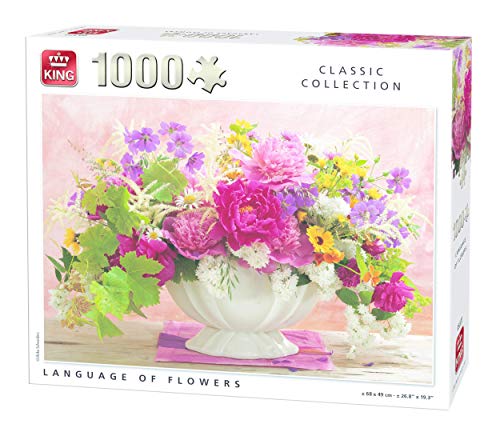 King 5377 Sprache der Blumen Puzzle 1000 Teile, Mehrfarbig von King International