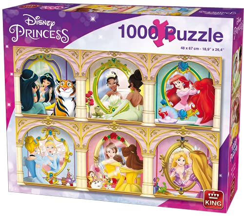 King 55991 Prinzessinnen Disney Spieglein 1000 Teile Puzzle, Blau Karton King 55991 Prinzessinnen Disney Spieglein 1000 Teile Puzzle, Blau Karton von King International