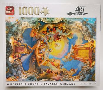 King 56028 Wieskirsche Kirche Bayern Deutschland Puzzle 1000 Teile, Mehrfarbig King 56028 Wieskirsche Kirche Bayern Deutschland Puzzle 1000 Teile, Mehrfarbig von King International