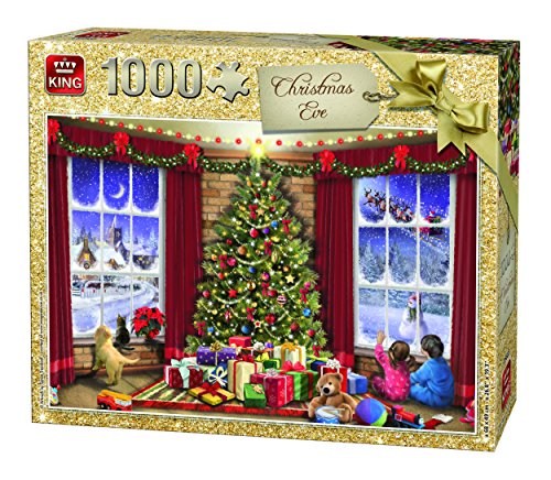 King 5683 Heiligabend Puzzle 1000 Teile, Mehrfarbig von King International