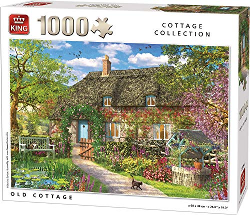 King 55956 - Old Cottage - Puzzle 1000 Teile, vollfarbig von King International
