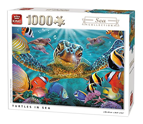 King 5617 Schildkröten im Meer Unterwasser Puzzle (1000 Teile) von King International