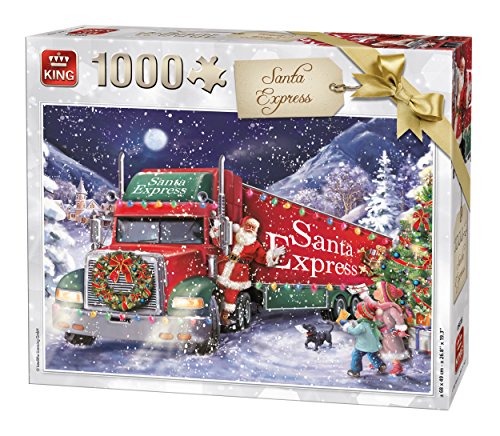KING 5618 Santa Express Puzzle, Weihnachts-Puzzle, 1000 Teile von King