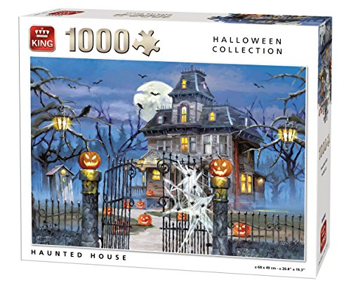 King 5723 Halloween Spukhaus Puzzle, weiß von King