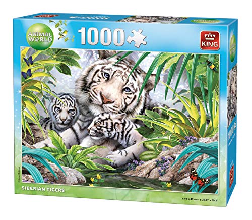 King International K175481 1000 Stück - Sibirischer Tiger Puzzle, verschieden von King International