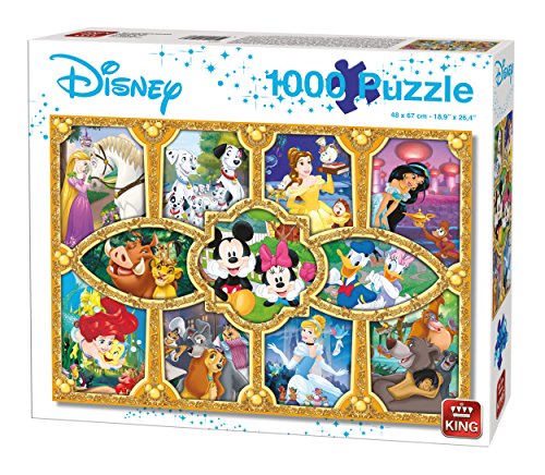 King KNG05279 Magical Disney All Other 1000 Teile Puzzle Magische Momenten, Blau Karton von King
