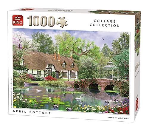 King KNG05358 April Cottage Jigsaw (1000 Pieces) Ninja Turtles Puzzle, verschieden von King