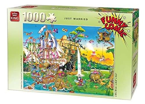 King-Puzzle, witzige Comics, frisch verheiratet, Kng05224, 1000 Teile von King International