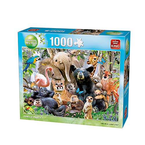 King kng05484 Animal World Jungle Party Puzzle (1000 Teile) von King International