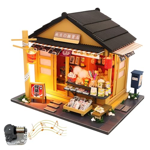 Autumn General Store DIY Miniaturhaus Kit - Retro Japanischer Stil 3D Puzzle für Erwachsene (B) von KingStora
