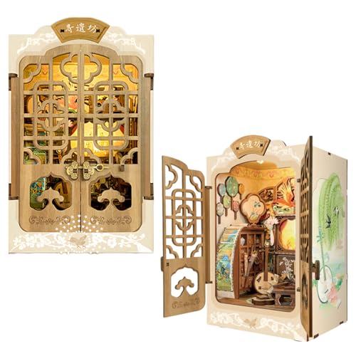 DIY Mini Book Nook & Dollhouse Kit - Ancient Heritage Studio - 3D Puzzle, Assembly Bookend for Adult (Ancient Heritage Studio) von KingStora
