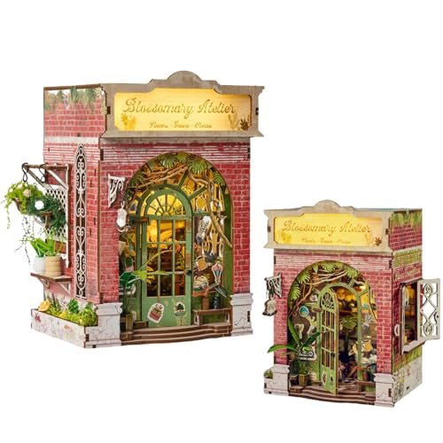 DIY Mini Book Nook & Dollhouse Kit - Floral Whisper Shop - Vintage Style 3D Puzzle Assembly Bookend for Adults DIY Mini Book Nook & Dollhouse Kit - Floral Whisper Shop - Vintage Style 3D Puzzle Assembly Bookend for Adults von KingStora