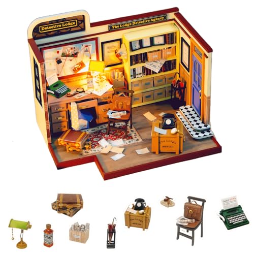 DIY Mini Haus - Detektivagentur Handgefertigtes Montagemodell DIY Mini Haus - Detektivagentur Handgefertigtes Montagemodell von KingStora